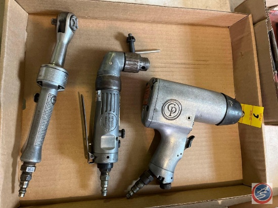 Snapon air ratchet FAR70C, Bluepoint air angle drill AT810, Craftsman air impact wrench 5734