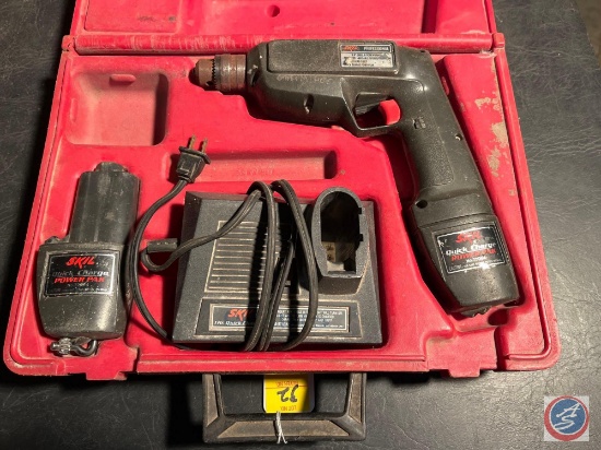 Skill...professional...cordless drill with battery, charger,...in plastic case
