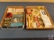 Hacksaw blade, Screwdriver bit set, tape, classic collectibles, gutiar string, guitar picks, toy