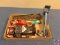 VintageTru-Scale Pickup truck, Vintage Tonka Loader/Bull Dozer, Vintage Tonka Fire Tuck hook and