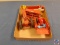 Tru-Scale (toy tractor, manure spreader, pickup bed trailer, grain drill)