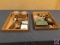 Drill bits, fishing lures, equalizer, battery cable connectors, tape measure,...Roto-lug kit, Vintag