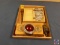 Red chrome finish recessed lite - KDC519, Pipe taps in wooden box