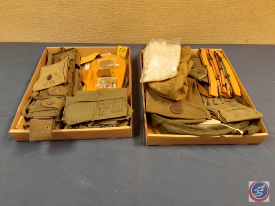 Military accessories - belt buckels, gloves, clip holders, belts, head coverings, mittens