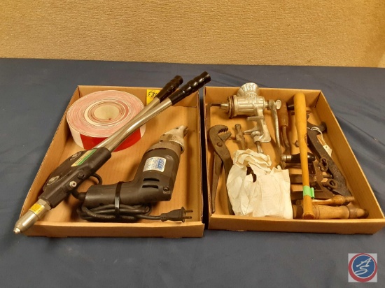 Vintage Meat Grinder Keen Kutter...KK21, Vintage C-Clamps, Vintage hand tools, Kett power shear, Riv
