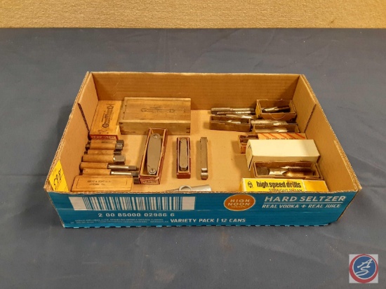 Taps, drill bits, feeler gauges...