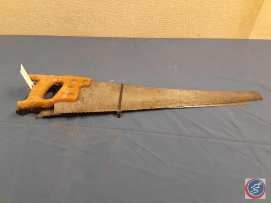 (1) Vintage Wyeth hand saw, (1) Vintage hand saw...