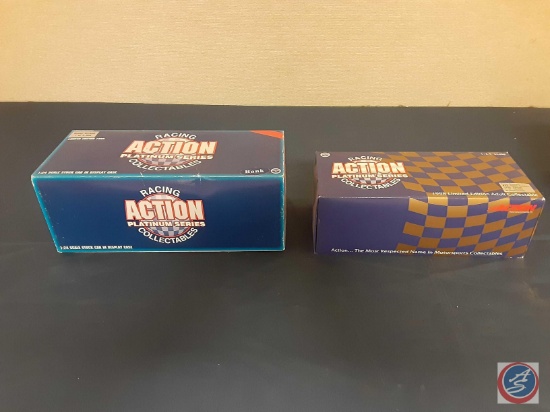 Action...Tony Stewart #44 small soldiers 1/24 scale die cast car and Action Bobby Allison #22 bank