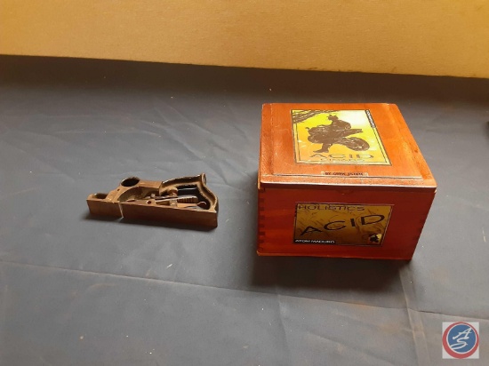 Vintage Wooden Cigar box - Acid Holistics...(empty), Vintage Stanley no. 278 hand plane...