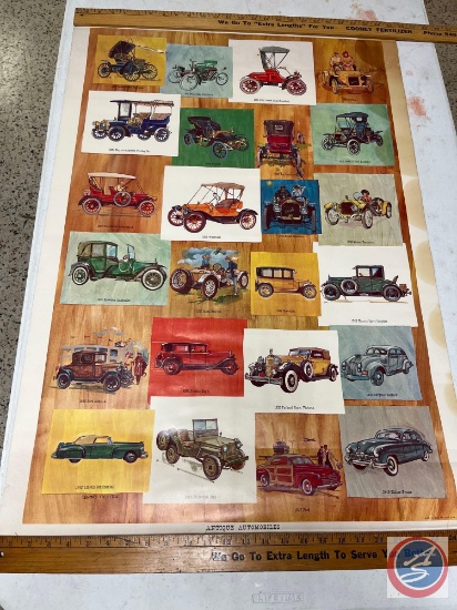 Vintage posters - (NOTE: some posters are tattered on edges and water stains)... (1) Antique