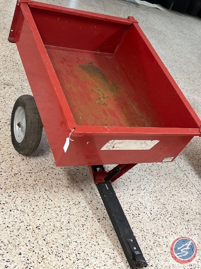 Dump Trailer w/slide out back gate... outside: 33in. x 64in. w/tongue inside: 29 3/4in. x 39in. (not