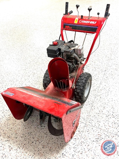 Troy-Bilt...Snow Blower 26in. model: 42012 - Tecumseh motor 10hp (note: bottom skid plate is not