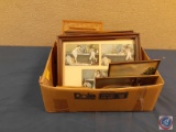 Assortment of Vintage Framed photos and poems/words of wisdom - some frames empty