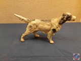 Vintage Cast Iron Hunting Dog Doorstop Setter Pointer or Spaniel