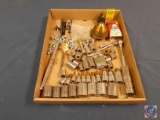Sockets, Ratchet, Swivel extension, swivel sockets, screws, driveway cleaner (NO SHIPPING)