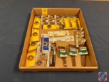 Irwing...Dies, Allen deep sockets, pocket level, anti spark plug non-fouler, plug taps
