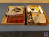 Small hand tools, drill bits, Soft top clamps, unknown lens covers