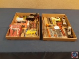 HDX T-Driver ratcheting set, pipe wrench, files, chisel, small wood planes, Helicoil thread repair