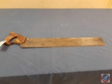 (1) Vintage Disston hand saw...