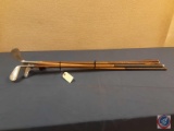 (4) Golf clubs - 3 have wooden shafts