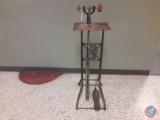 Vintage cast iron treadle grinders tool