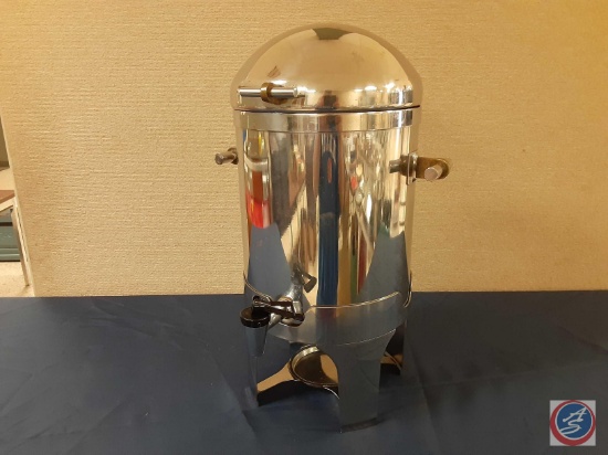 Coffee Urn hinged dome cover w/chafing fuel stand