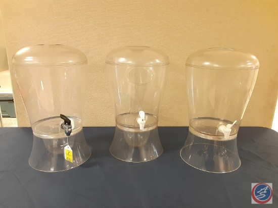 (3) Beverage Dispensers With Stand