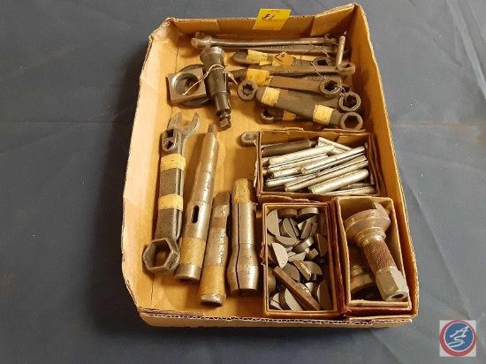 Vintage Hand Tools and Assortment of Metal Pieces