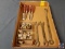 Stag Wood Chisels, Swivel Sockets, Vintage Wrenches, Assortment of Sockets