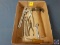 Pipe Wrench, Pliers, Crescent Wrenches, Hammer, Screwdriver, Punch