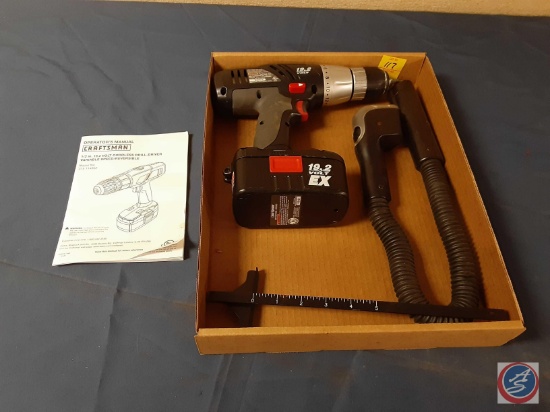 Craftsman Cordless Drill/Driver Variable Speed/Reversible 19.2 volt - 5 1/2in. w/Battery, Black &