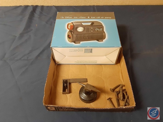 Jewelers Anvil, Mass Air Pump 5 in 1 - 12v 250 PSI Tire Inflator & 6 PSI Raft Air Pump, Vintage