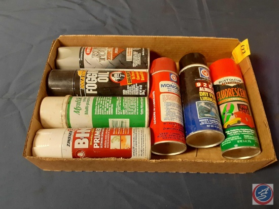Assortment of Areosol Spray Cans (NO SHIPPING)