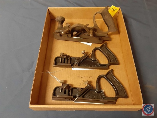 (1) Vintage Stanley #39 1/4in. Plane, (1) Vintage Stanley #39 1/2in. Plane,...(1) Vintage Stanley #4