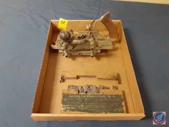 Vintage Stanley #45 Plane w/Blades