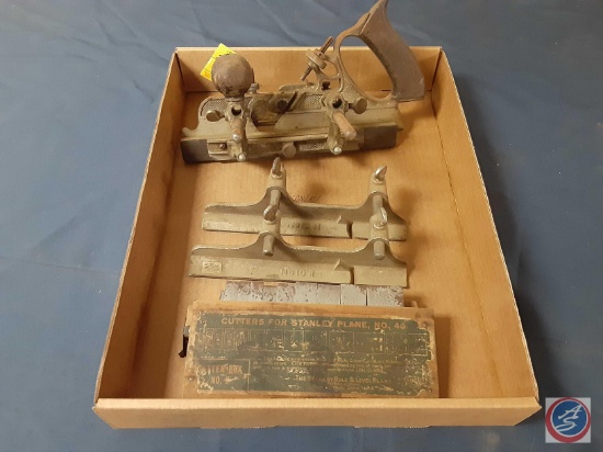 VIntage Stanley #45 Plane w/Blades and No. 10H Part