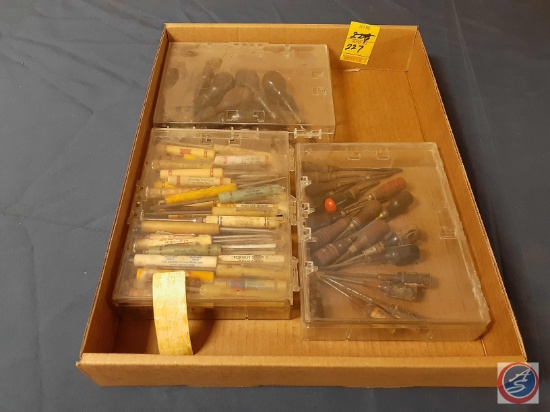 Vintage Advertising Screwdrivers, Vintage Wood Handle Screwdrivers,...Vintage English Turn Screws