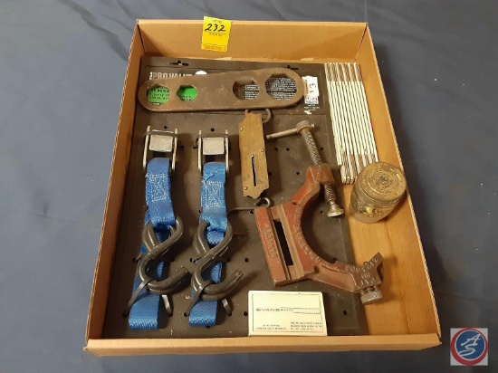 Vintage Folding Ruler, Vintage Barrett P.B.T Brake Mike. Pat no. 2124603 (missing ruler), (2)
