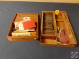 Vintage Cigar Box full of Drill Bits, Dapping Metal Forming Tools, Drill Bit Extension, Vintage