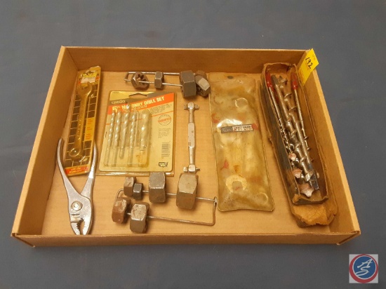 Pliers, Combination Wrench, Masonry Drill Bit Set, Vintage Bits - for Brace, Craftsman Combination