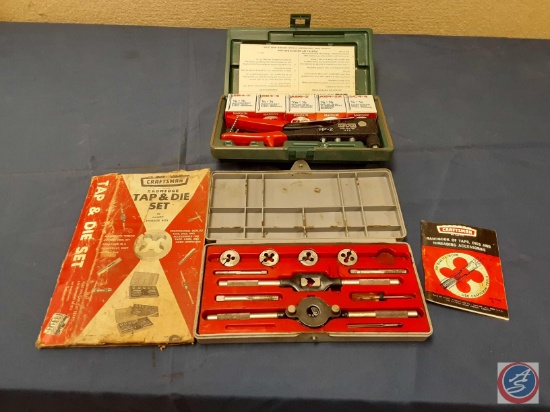 Craftsman Kromedge...Tap & Die Set in Handy Storage Box, Marson HP-2 Rivet Kit
