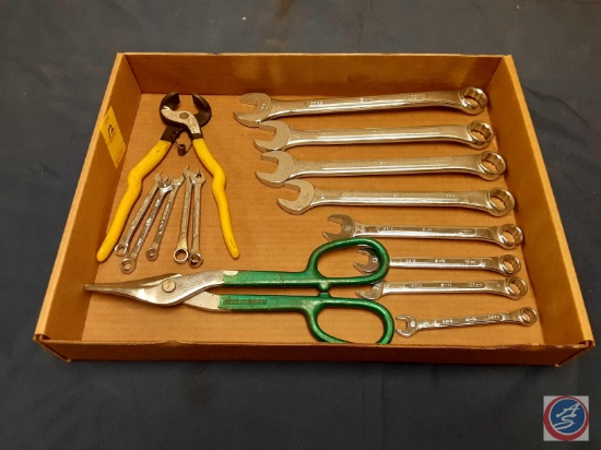 Combination Wrenches, Tin Snips, Tilting Pliers