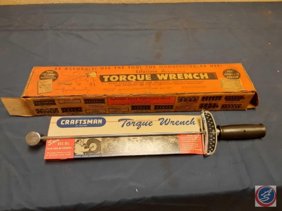Vintage Craftsman Torque Wrench 0-100 ft.lbs. (in original packaging)