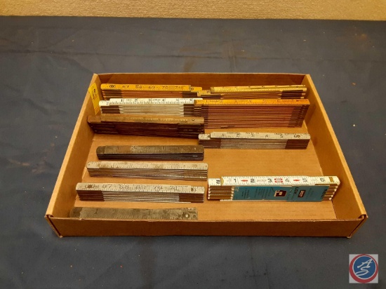 Assortment of Vintage Folding Rulers...