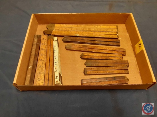 Assortment of Vintage Folding Rulers