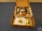 Assortment of Vintage Pencil Sharpeners and Pencil Sharpener Cutters, Vintage Pennzoil Stickers