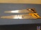 Ace Hardware Contractor Hand Saw w/Wood Handle, Disston Hand Saw w/Wood Handle (no other markings)