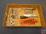 Open End Wrenches, Crescent Wrench, Chisel, Socket Wrench Extensions, Hex Socket Set 1/4in., Stud