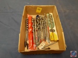 Assortment of Vintage Wood Boring Bits for Brace Hand Drill