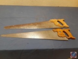 (2) Disston...Hand Saw w/Wood Handle (no other markings)